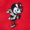 Ohio state buckeyes classic redwhite wool leather patch