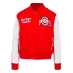 Ohio State Buckeyes Women's Classic Wool/Leather Jacket