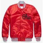 Ohio State Buckeyes Vintage Gameday Red Satin Jacket