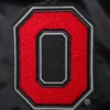 Ohio state buckeyes womens classic black satin patch logo