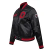 Ohio state buckeyes womens classic black varsity jacket 1