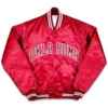 Oklahoma sooners 80s red bomber satin varsity jacket 1