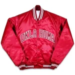 Oklahoma Sooners 80’s Vintage Red Satin Jacket
