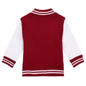 Oklahoma sooners full snap maroon wool varsity jacket 1
