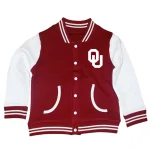 Oklahoma Sooners Vintage Maroon Wool Varsity Jacket