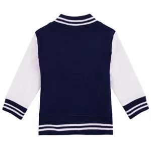 Oklahoma sooners full snap navy wool varsity jacket 2