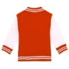 Oklahoma sooners full snap orange wool varsity jacket 1