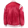 Oklahoma sooners the enforcer red satin varsity jacket 4