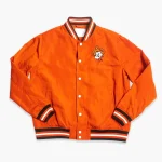 Oklahoma State Cowboys Script Orange Satin Jacket