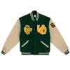 Oregon ducks 1967 university green wool leather varsity jacket 2