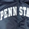 Penn state nittany lions enforcer full snap satin varsity jacket navy 2