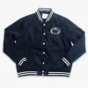 Penn state nittany lions navy satin varsity jacket 2