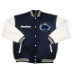 Penn state nittany lions navywhite wool leather varsity jacket 3