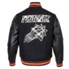 Phoenix suns pro standard pro prep black wool leather jacket