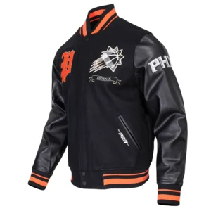 Phoenix suns pro standard pro prep wool leather varsity jacket