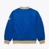 Pitt panthers onfield lightweight blue satin varsity jacket 2