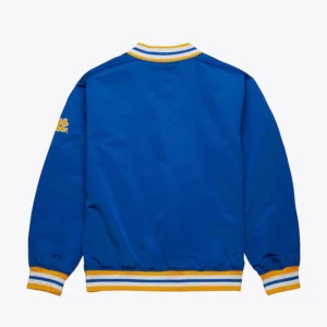 Pitt panthers onfield lightweight blue satin varsity jacket 2