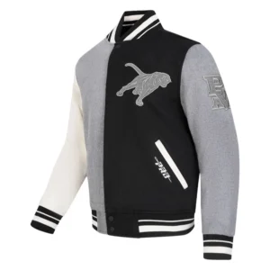 Prairie view am panthers classic rib wool varsity jacket