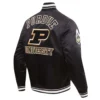 Purdue boilermakers classic black satin