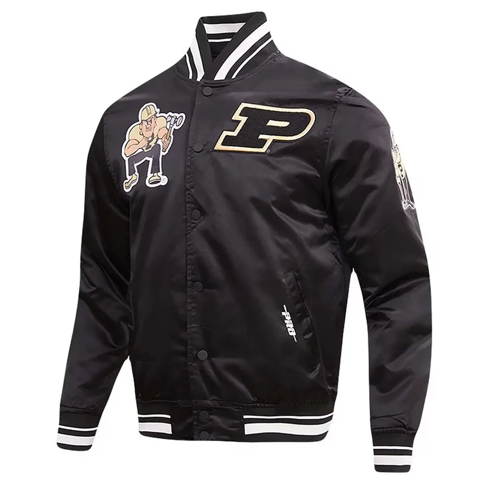 Purdue boilermakers classic black varsity jacket