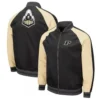 Purdue boilermakers colosseum black polyester varsity jacket