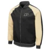 Purdue boilermakers colosseum black polyester varsity jacket 2