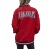 Retro arkansas bomber white jacket photoroom