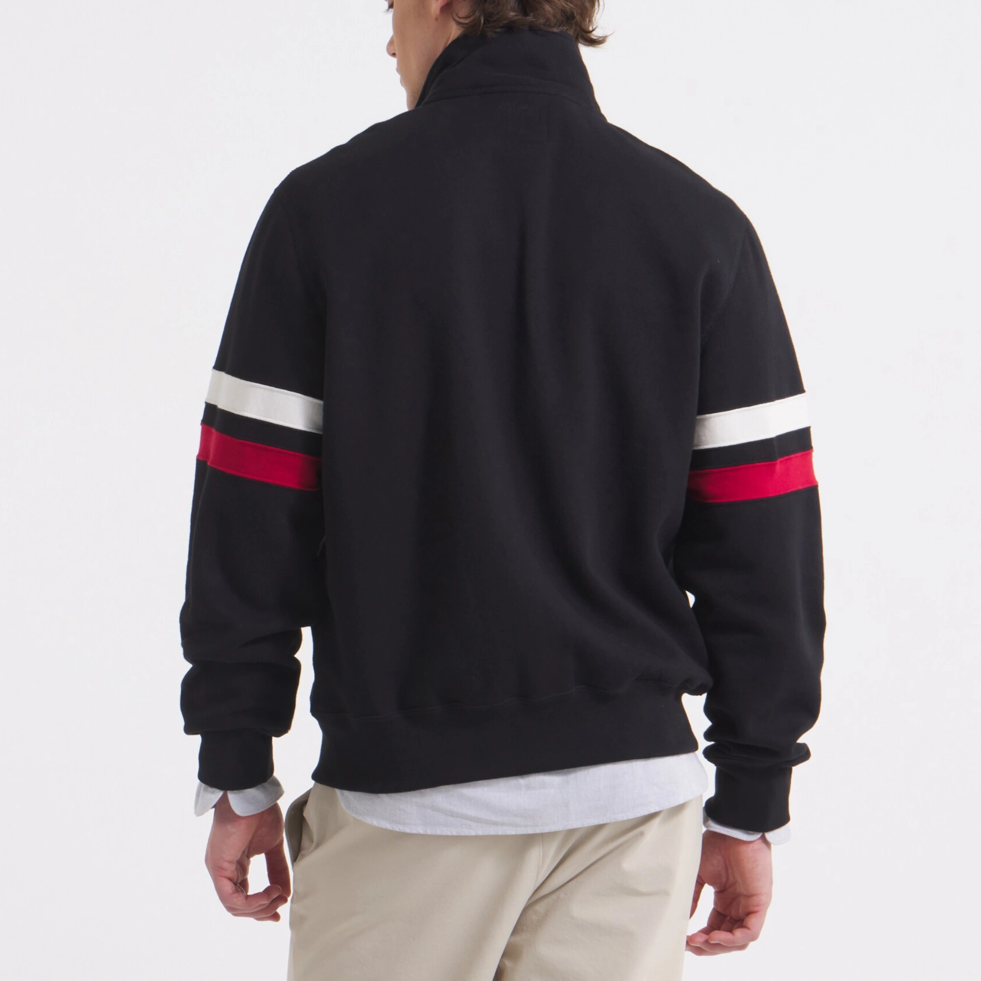 San francisco 49ers full zip fleece black jacket 1