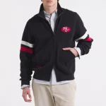 San Francisco 49ers Full-Zip Black Fleece Jacket
