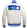 Seattle seahawks retro classi satin jacket