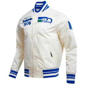 Seattle seahawks retro classic full snap satin