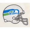 Seattle seahawks retro classic full snap satin patch jacket