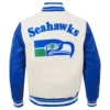 Seattle seahawks retro classic wool varsity jacket