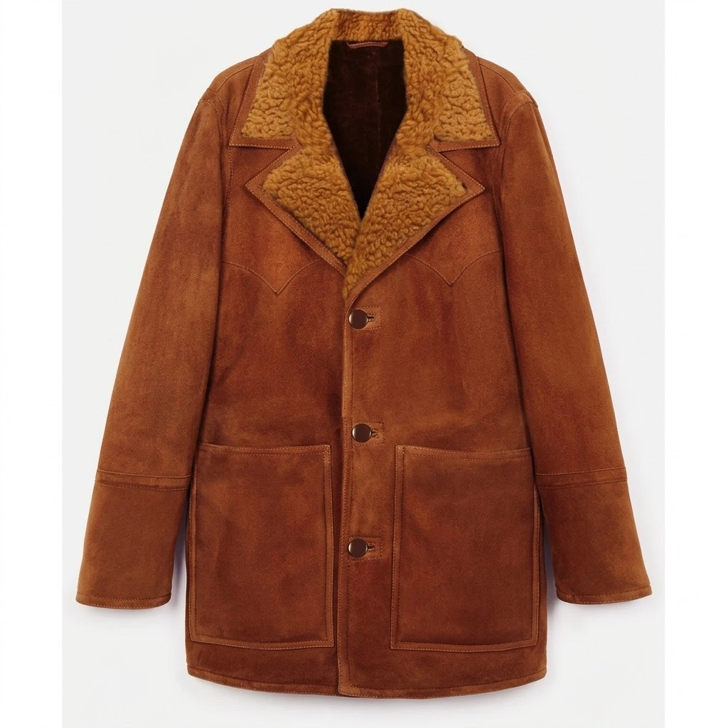Seinfeld kramer brown suede leather jacket