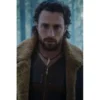 Sergei kravinoff shearling black jacket