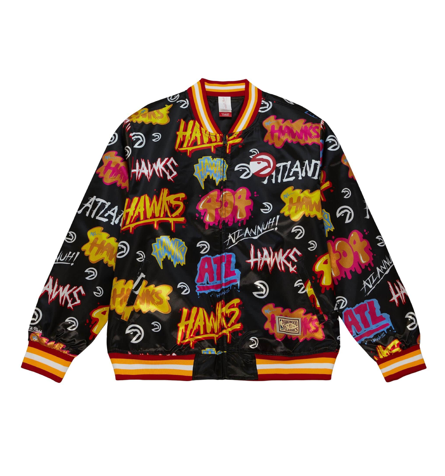 Slap sticker reversible jacket atlanta hawks