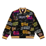 Los Angeles Lakers Slap Sticker Black Wool Jacket