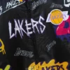 Slap sticker reversible jacket los angeles lakers 2