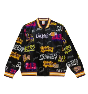Slap sticker reversible jacket los angeles lakers