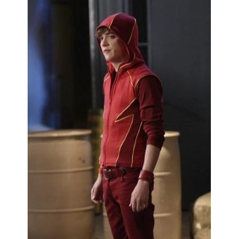 Smallville impulse red hooded vest