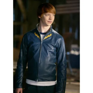 Smallville lightning lad navy leather jacket tlj