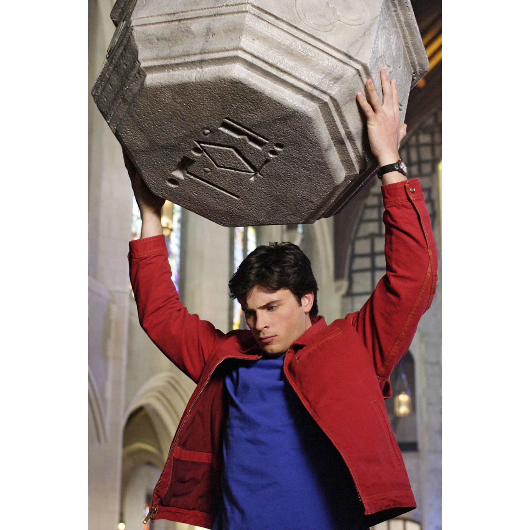Smallville red cotton jacket