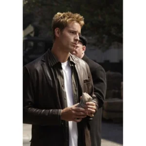 Smallville s8 oliver queen leather jacket