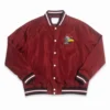 South carolina gamecocks retro script maroon satin varsity jacket