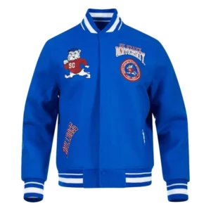 South carolina state bulldogs blue wool varsity jacket