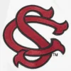 South carolina state bulldogs classic blackwhite wool leather team patch logo