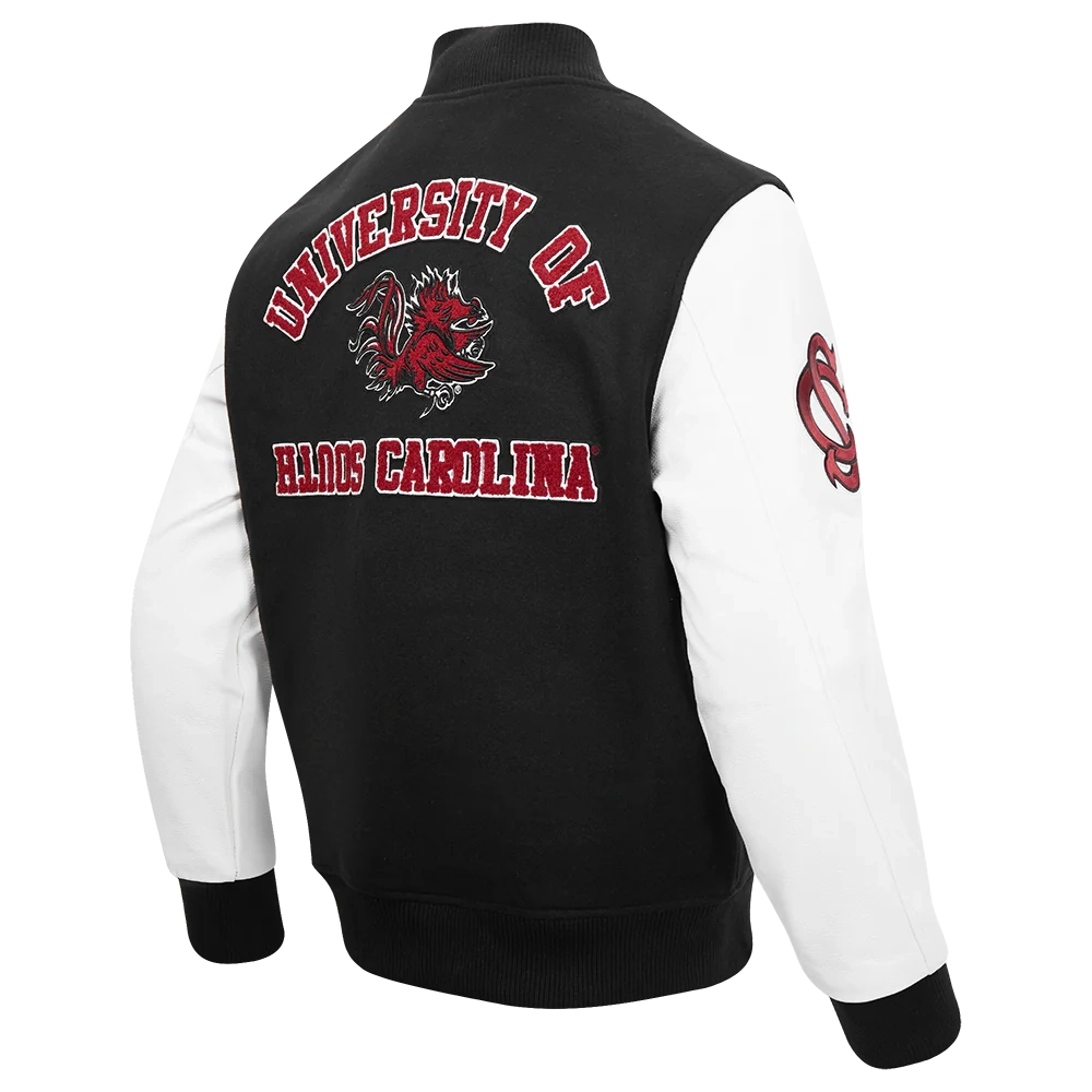 South carolina state bulldogs classic blackwhite wool varsity jacket