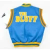 Southern jaguars bluewhite satin varsity jacket 1