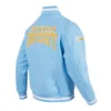 Southern jaguars crest emblem blue jacket