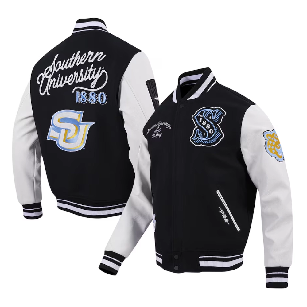 Southern jaguars hbcu vintage varsity jacket